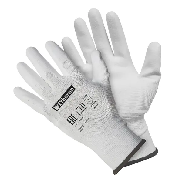 Перчатки полиуретановые для поклейки всех видов обоев Fiberon размер 8 M перчатки полиэстер полиуретановый облив 9 l fiberon