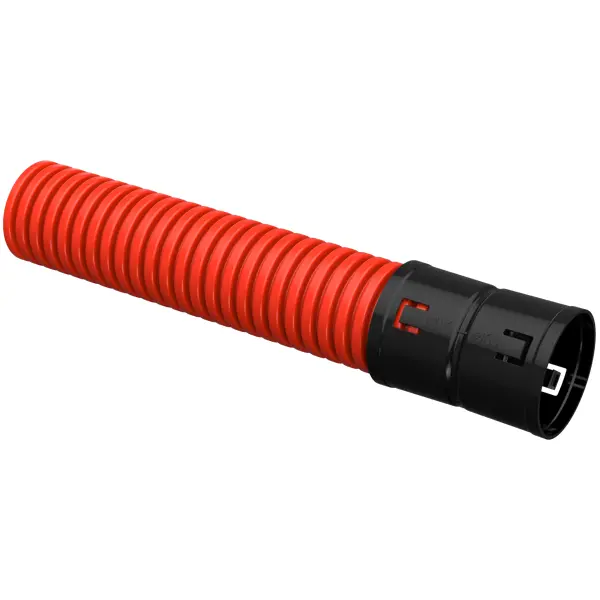Труба двустенная IEK ПНД D63 мм 25 м цвет красный