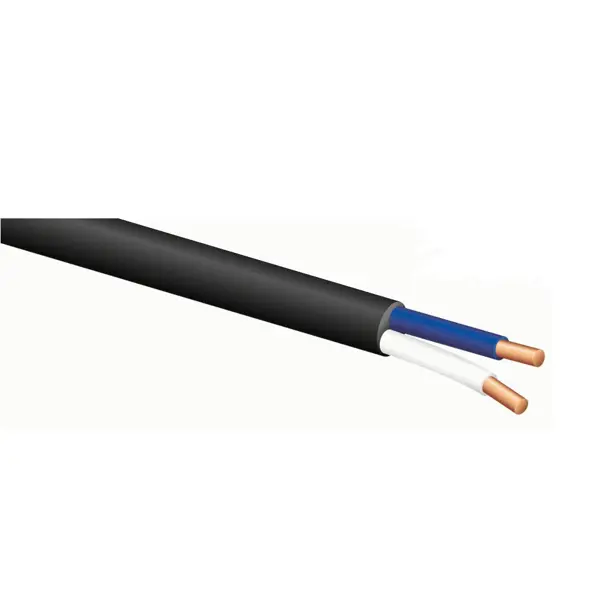 Кабель Tdm Electric ВВГнг(А)-LS 2x10 мм на отрез ГОСТ цвет черный нагревательный мат 5 м sup 2 sup ac electric