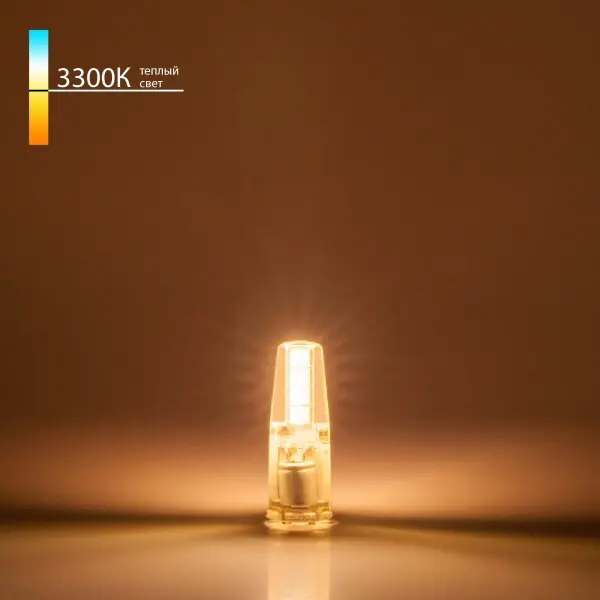 фото Лампа светодиодная elektrostandard g4 220 в 3 вт капсула прозрачная 270 лм теплый желтый свет