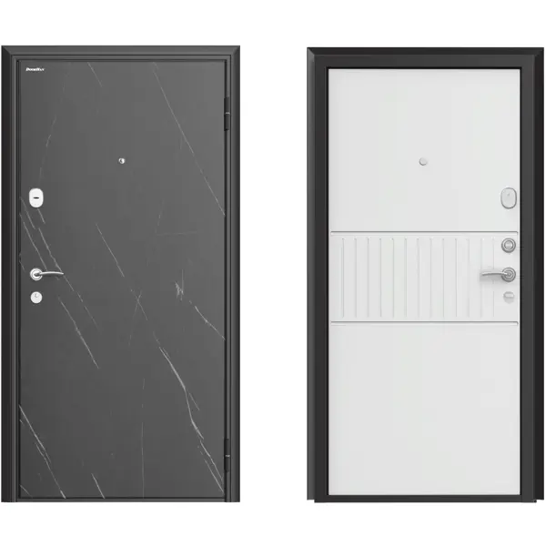 фото Дверь входная металлическая премиум new 88x205 см правая силк милк doorhan