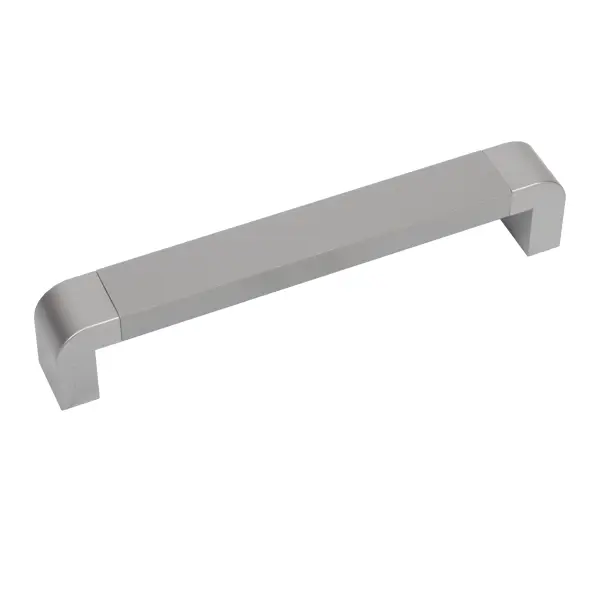 Ручка-скоба мебельная C-38 пластик 128 мм цвет серебро