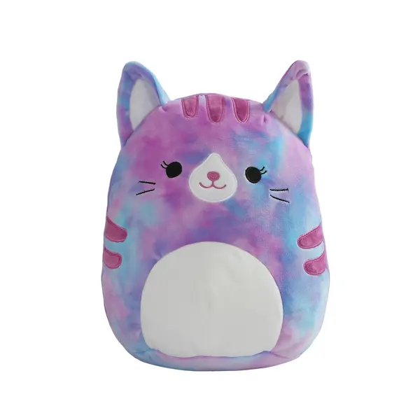 фото Подушка-игрушка кошка 30x23 см цвет разноцветный без бренда