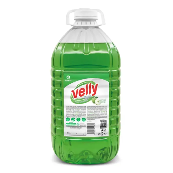 Средство для мытья посуды Grass Зеленое яблоко 5л средство для мытья полов grass floor wash 1 л