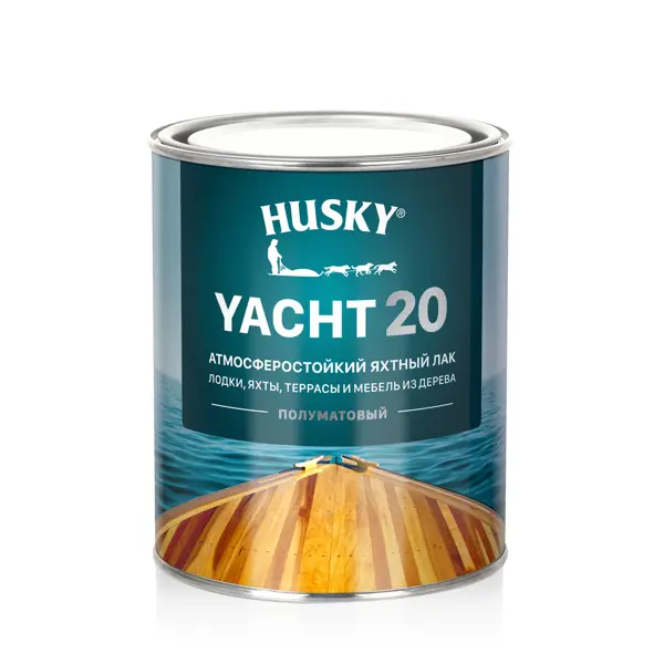 фото Лак яхтный husky yacht 20 0.9 л полуматовый без бренда