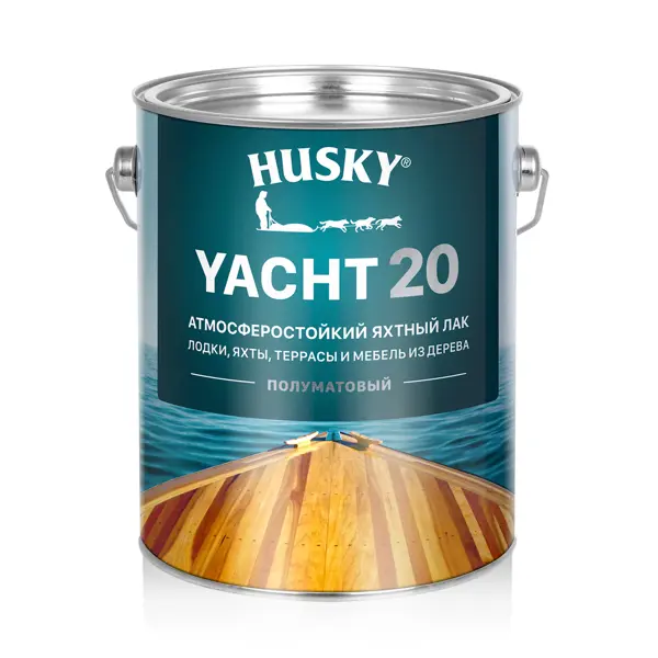 фото Лак яхтный husky yacht 20 2.7 л полуматовый без бренда