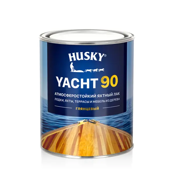 фото Лак яхтный husky yacht 90 0.9 л глянцевый без бренда