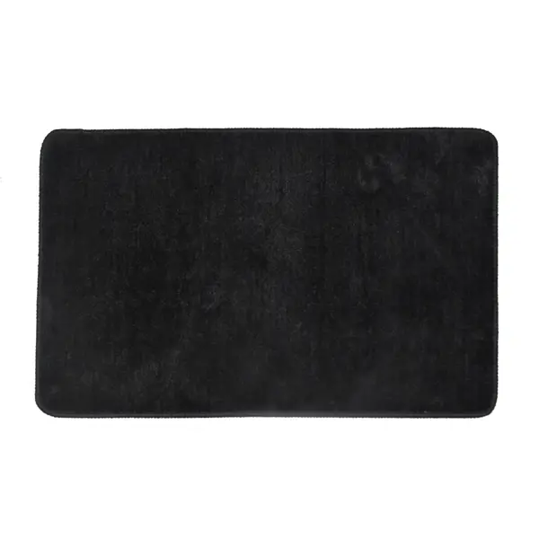 Коврик для ванной комнаты Swensa Presto 50x80 см цвет черный коврик грязезащитный резина inspire nahel 40x60 см чёрный