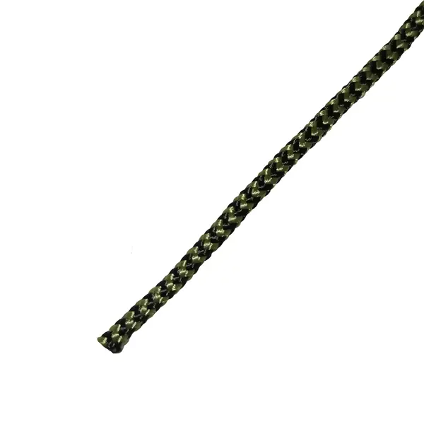Паракорд полиамидный Сибшнур 2.2 мм на отрез, цвет зелено-черный шпагат хлопчатобумажный сибшнур 2 мм 100 м уп