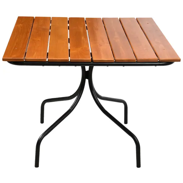 Стол садовый Naterial Taganay 91х90х72 см дерево/металл коричневый/черный консольный стол в стиле мексиканского соснового дерева corona 80x43x78 см