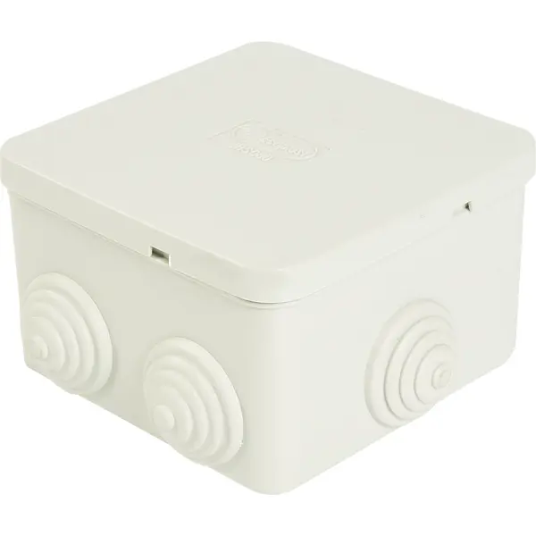 Коробка распределительная Экопласт 85x85x50 мм цвет серый IP44 монтажная коробка для видеокамер navigator