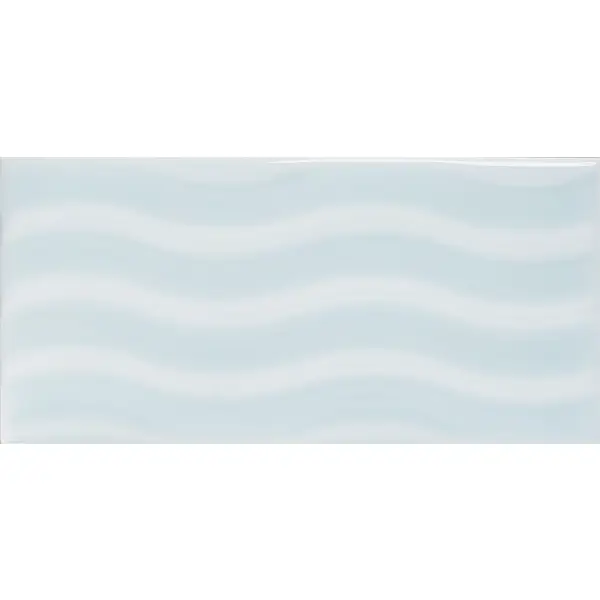 Плитка настенная Kerama Marazzi Авеллино 7.4x15 см 0.98 м² глянцевая цвет голубой керамическая плитка kerama marazzi бордюр багет тортона розовый 15x3x16 bld048