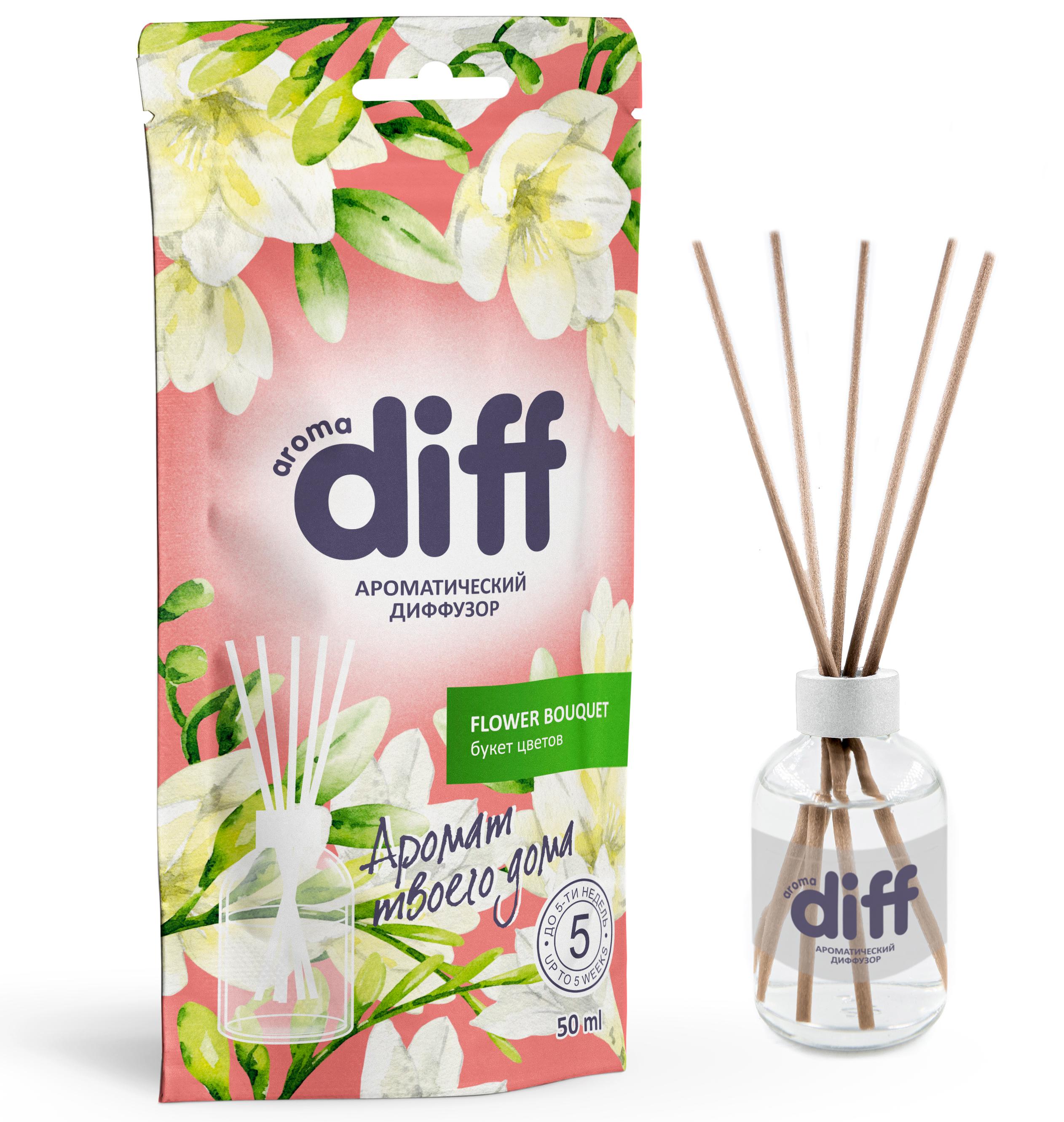 Ароматический диффузор Diff Flower Bouquet 50 мл ✳️ купить по цене 161  ₽/шт. в Ульяновске с доставкой в интернет-магазине Леруа Мерлен