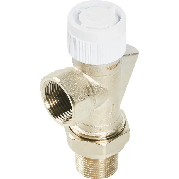 Осевой термостатический клапан для радиатора угловой Heizen 3/4 латунь термостатический клапан для радиатора heizen угловой 3 4 арт 15128832