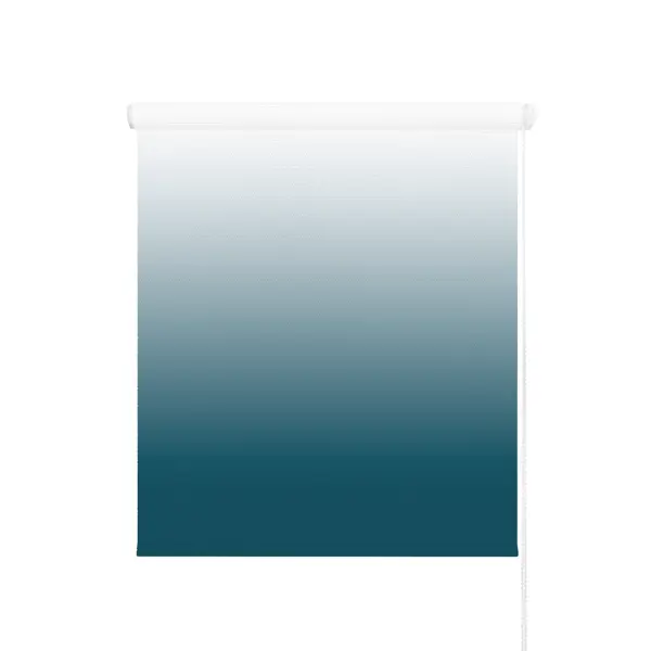 фото Штора рулонная градиент 80х170 см сине-белая legrand