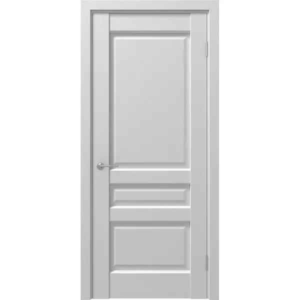 фото Дверь межкомнатная глухая с замком и петлями в комплекте artens магнолия 60x200 см пвх цвет белое дерево