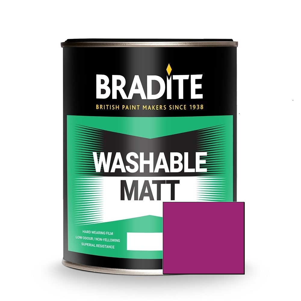 Краска моющаяся для стен Bradite Washable Matt 2.5 л ral 4006 цвет  фиолетовый ✳️ купить по цене 3100 ₽/шт. в Петрозаводске с доставкой в  интернет-магазине Леруа Мерлен