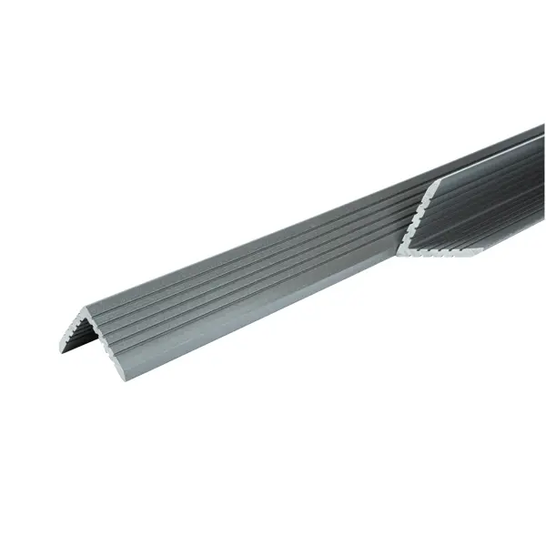 Уголок торцевой для террасной доски T-Decks 56x56x3000 мм ДПК цвет серый уголок для ступени alprofi 250 см серый