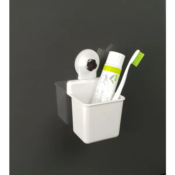 фото Стакан для зубных щеток fest easy solution пластик цвет белый хром