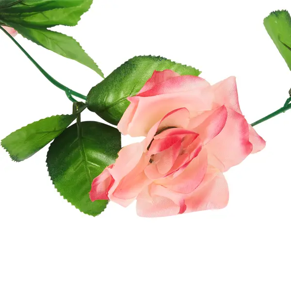 Искусственное растение Лиана Роза h230 см ПВХ разноцветный очная гирлянда поддельная роза вайн