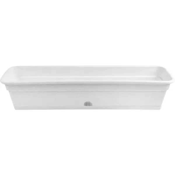 Ящик балконный 80x20x17 см v16 л пластик мрамор ящик балконный алиция с поддоном 80 см пластик белая глина