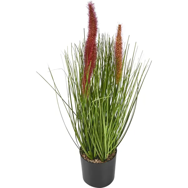 Искусственное растение Пеннисетум 25x25 см цвет разноцветный ПВХ растение искусственное аквариумное на платформе в виде коряги 40 см зелёное 1 шт