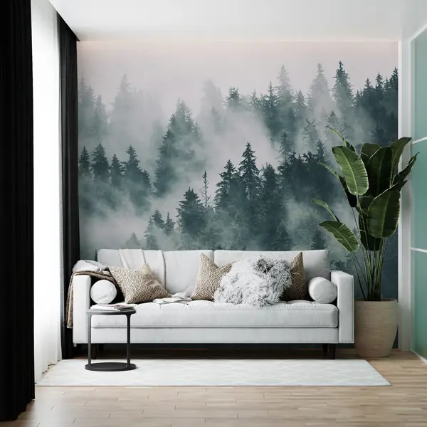 Фотообои флизелиновые Luxury Walls 300х270 см Туманный лес в Москве – купить по низкой цене в интернет-магазине Леруа Мерлен
