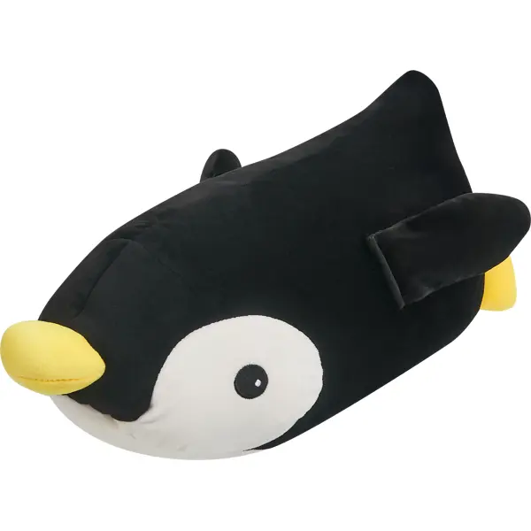 фото Подушка-игрушка пингвин 40x22 см цвет черный без бренда