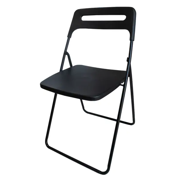 Стул складной 43x78x47 см ножки металл сиденье ПВХ цвет черный стул складной 43x78x47 см ножки металл сиденье пвх