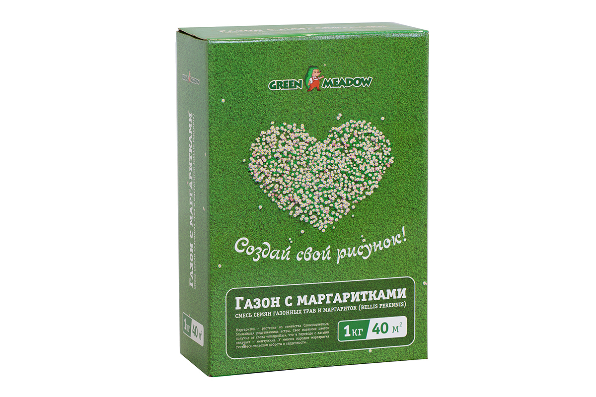 Семена газона с цветами Green Meadow 4607160332116 1 кг ✳️ купить по цене  1092 ₽/шт. в Москве с доставкой в интернет-магазине Леруа Мерлен