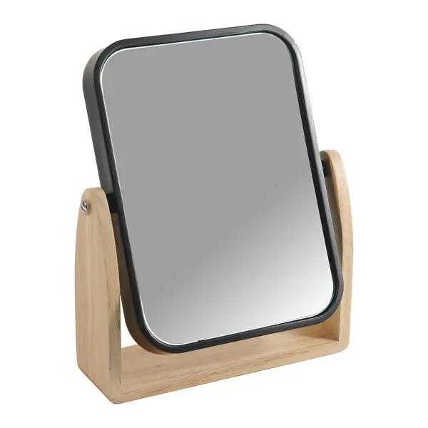 Зеркало косметическое Sensea Scandi настольное ø15 см цвет черный зеркало косметическое riwa gwf146