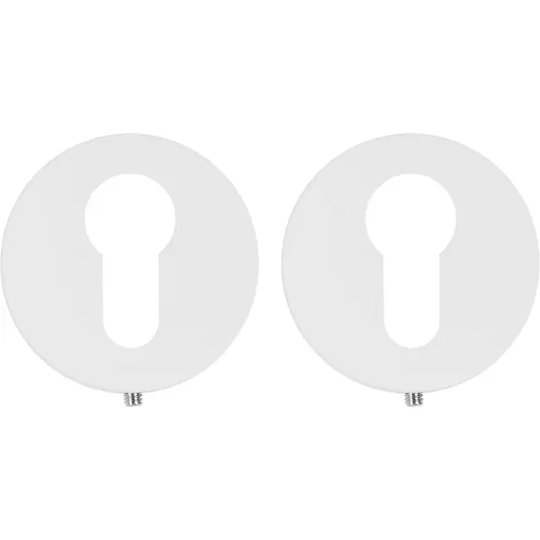 Накладка на цилиндр Puerto Slim матовая цвет белый накладка на цилиндр edson eds sc q2 ø51 мм белый