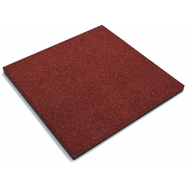 Плитка резиновая 500x500x30 красный 0.25 м² плитка резиновая 500x500x30 мм для грунта зеленый 0 25 м²