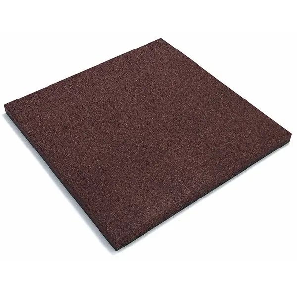 Плитка резиновая 500x500x30 мм для грунта коричневый 0.25 м² резиновая плитка st
