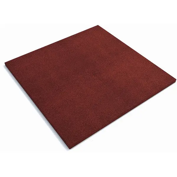 Плитка резиновая 1000x1000x30 мм для грунта красный 1 м² плитка резиновая 500x500x30 зеленый 0 25 м²