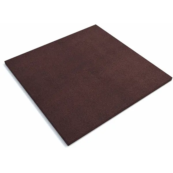 Плитка резиновая 1000x1000x30 мм для грунта коричневый 1 м²