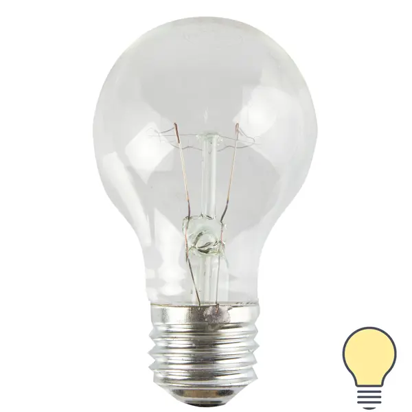 Лампа накаливания Bellight шар E27 95 Вт свет тёплый белый патроны монтажные union ut с2 5 6 16 желтый 100шт