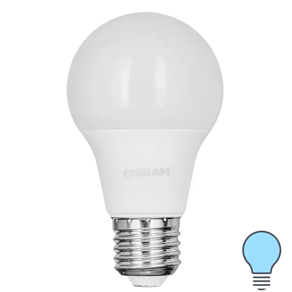 Лампа светодиодная Osram груша 9Вт 806Лм E27 холодный белый свет груша мраморная 1шт
