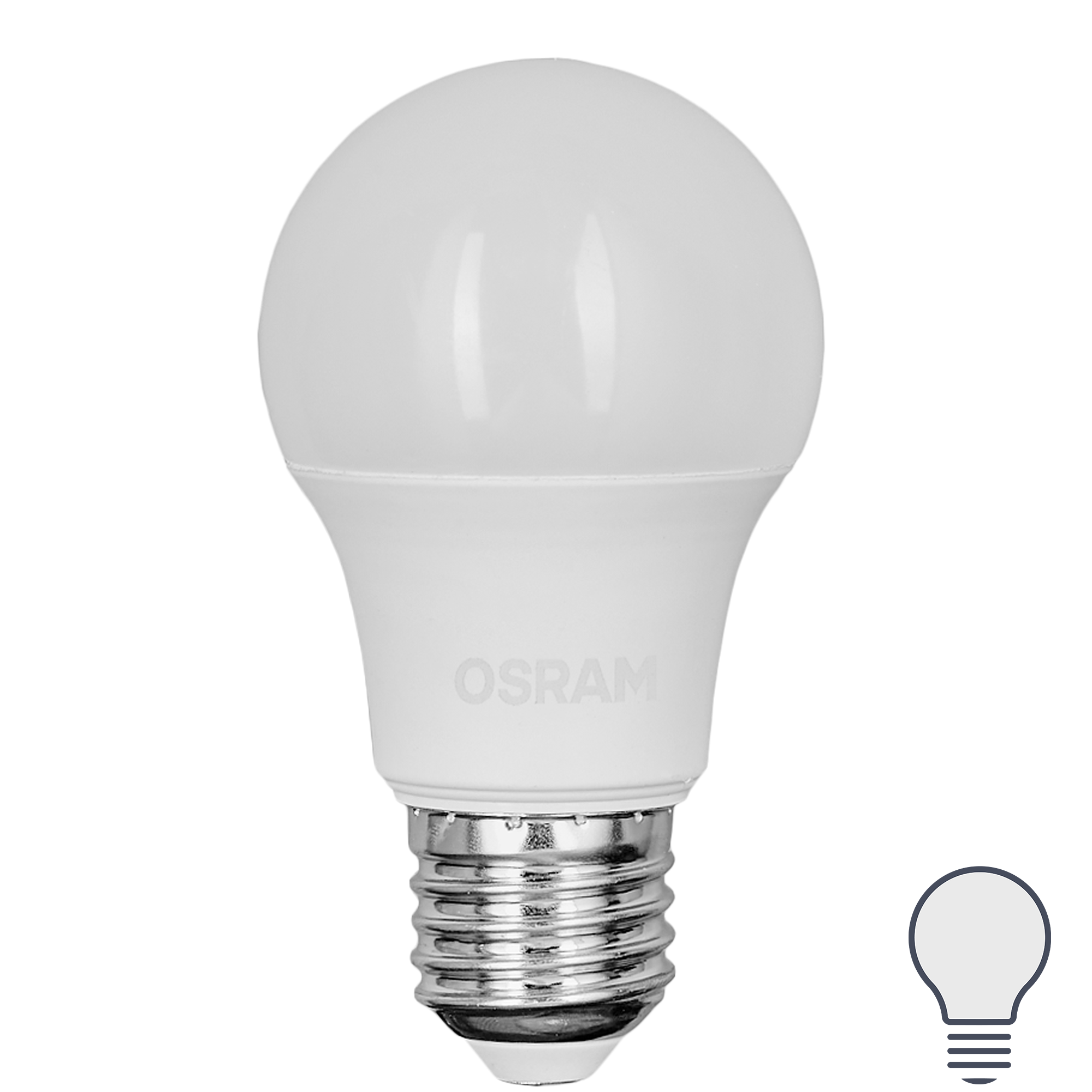 Лампа светодиодная Osram груша 7Вт 600Лм E27 нейтральный белый свет ✳️  купить по цене 181 ₽/шт. в Москве с доставкой в интернет-магазине Леруа  Мерлен