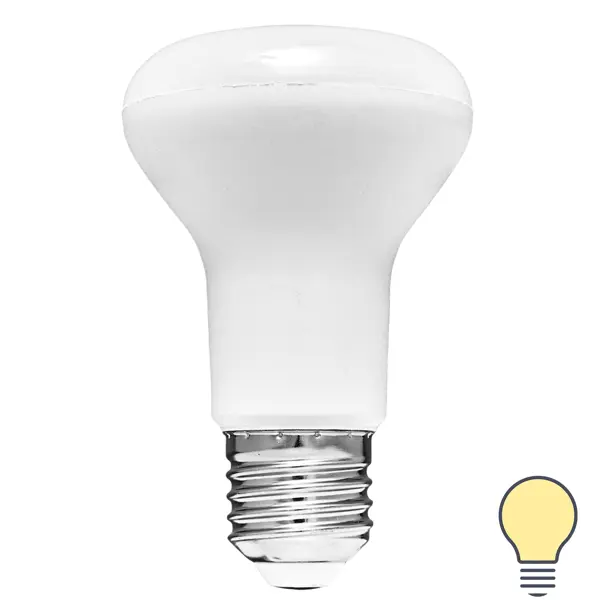 Лампа светодиодная Volpe E27 220-240 В 9 Вт гриб матовая 750 лм теплый белый свет