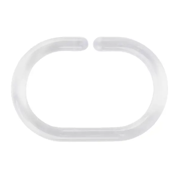 Кольца для шторы в ванную Sensea цвет прозрачный 12 шт мыльница настольная crystal sensea прозрачный