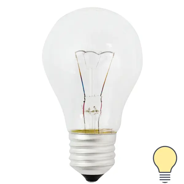 Лампа накаливания Bellight шар E27 60 Вт свет тёплый белый ультрафиолетовый свет adj ub 6h