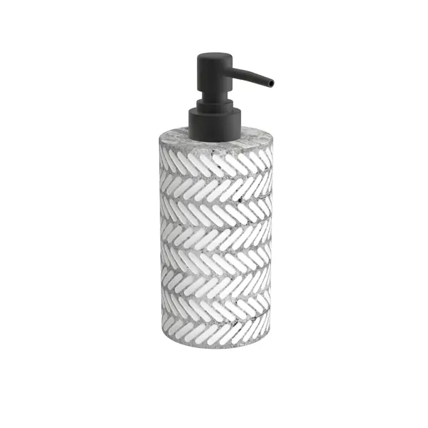 Дозатор для жидкого мыла Lemer Scandi цвет бело-серый контейнер универсальный scandi 24x14x34 см полипропилен светло серый