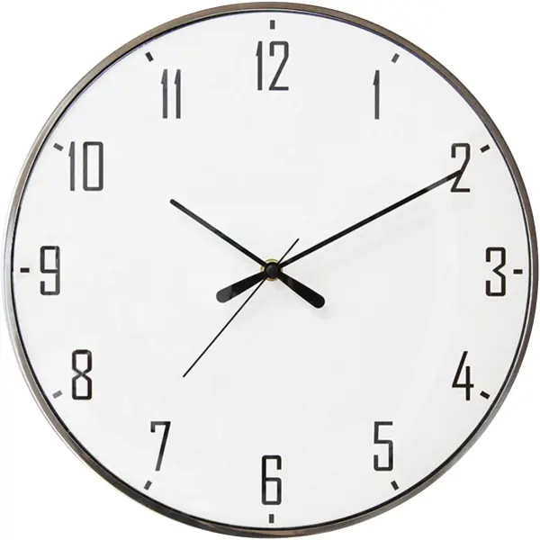 Часы настенные Apeyron ML200-916 ø33 см металл цвет серебристый ремешок универсальный металлический red line для cмарт часов 20 mm серебристый с черной вставкой ут000022767