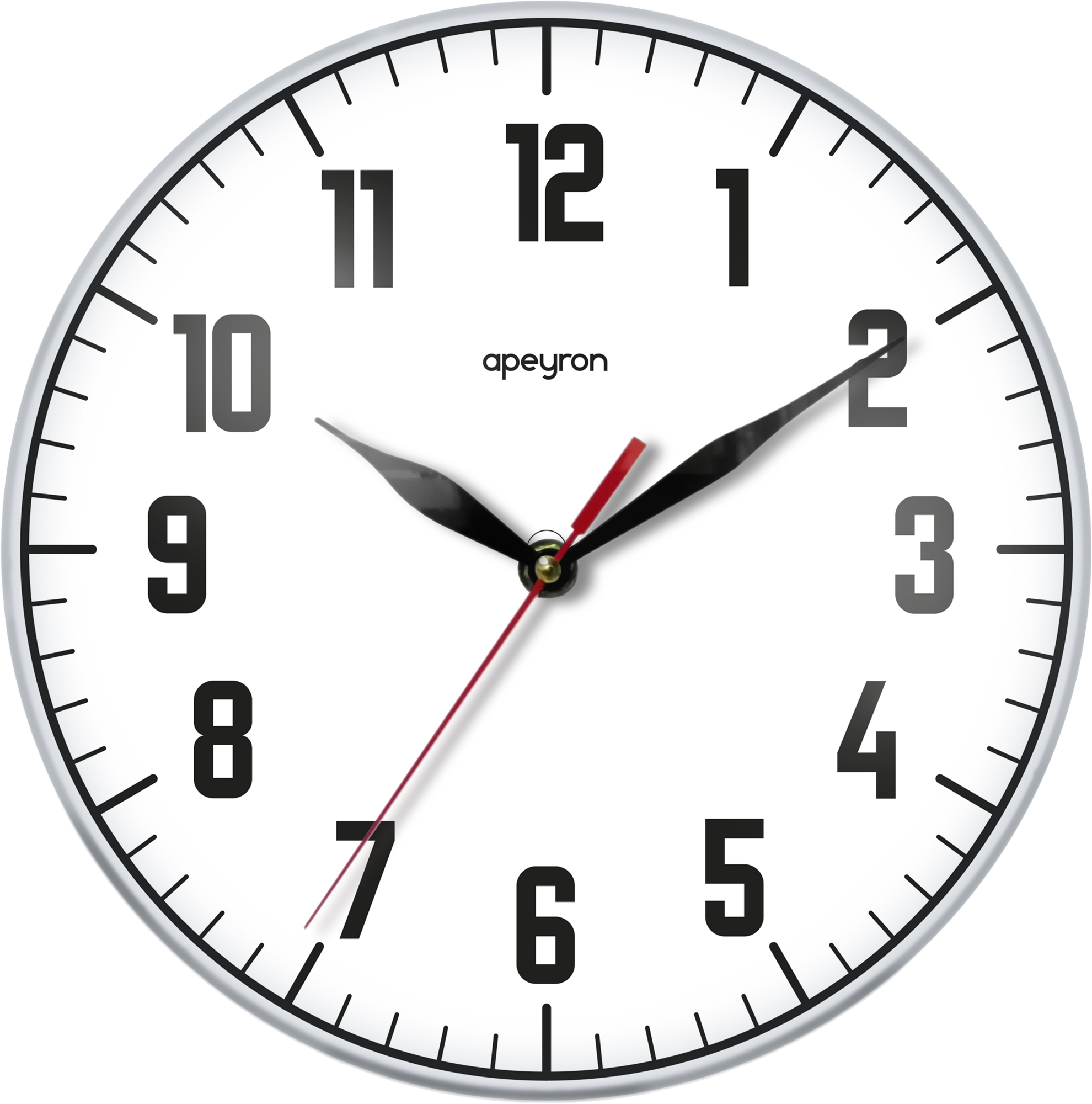Часы настенные  PL1612-022 ø25 см пластик по цене 475 ₽/шт .