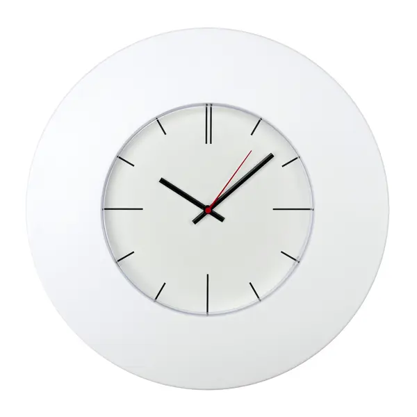 фото Часы настенные новелла ⌀37,6 см цвет белый troykatime