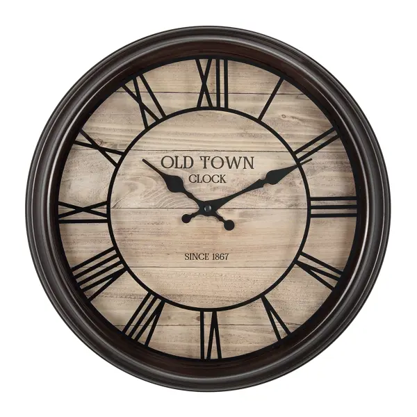 Часы настенные Ретро ⌀30.5 см цвет коричневый модные женские повседневные браслеты из легкого сплава кварцевые часы