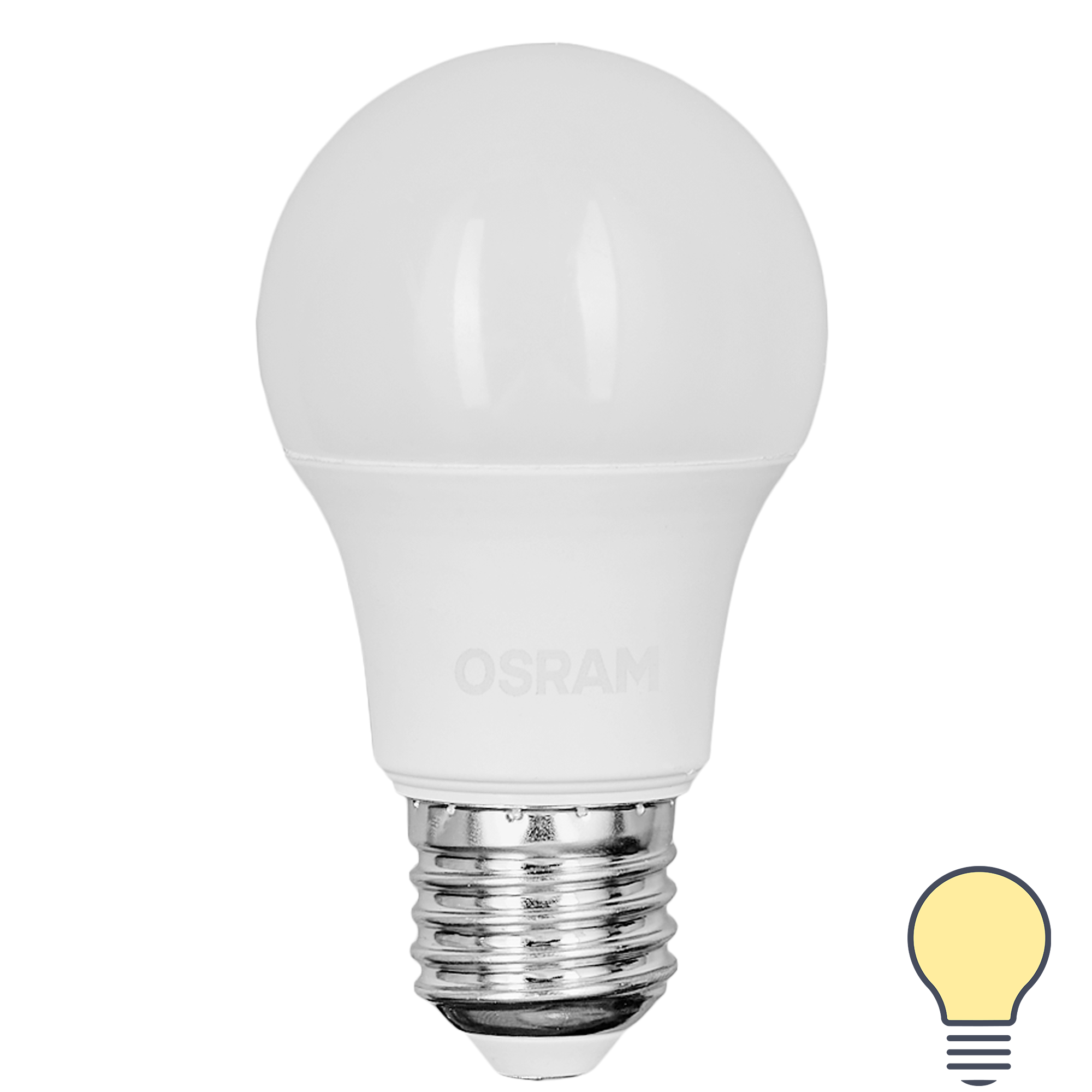 Лампа светодиодная Osram груша 7Вт 600Лм E27 теплый белый свет ✳️ купить по  цене 181 ₽/шт. в Кирове с доставкой в интернет-магазине Леруа Мерлен