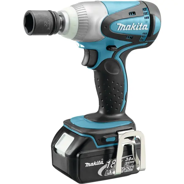 фото Гайковерт аккумуляторный ударный makita dtw251rme, 18 в li-ion 2x4 ач, 230 нм