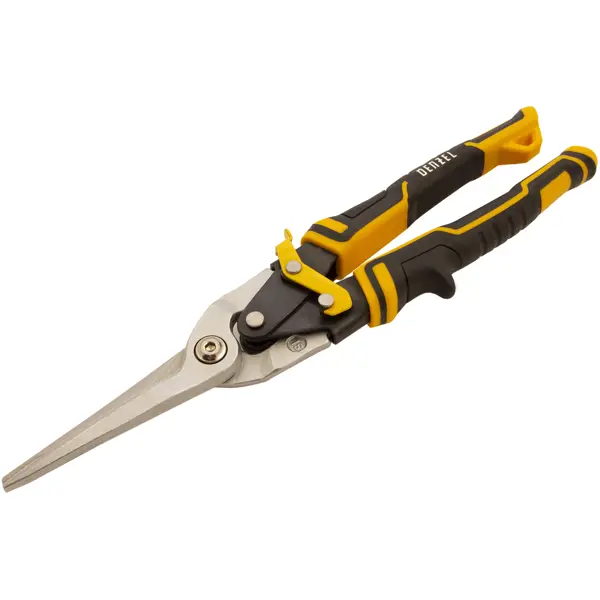 Ножницы по металлу прямой рез Denzel 78373 до 1.2 мм, 315 мм рычажный прямой трубный ключ квт